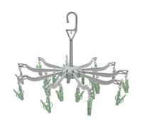 JVL 10 Arm Sock Dryer with 20 Pegs JVL Multicolor