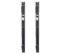 JVL 11-034-2 Heavy Duty Clothes Pole Post with Washing Line and Ground Socket, 2 Pack, Dark Grey Teal, 2.4m