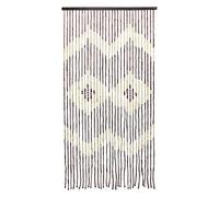 JVL 11-087B Provence Hanging Wooden Beaded Door Diamonds Curtain Screen, Multi-Colour, 90 x 180 cm