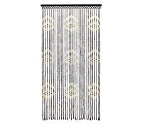 JVL 11-087D Provence Hanging Wooden Beaded Door Arrows Curtain Screen, Multi-Colour, 90 x 180 cm