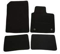 JVL 1244 Fully Tailored Car Mat with 2 Clips, Black, Set of 4