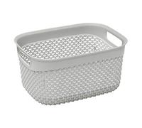 Droplette 3.3L Storage Basket - Ice Grey JVL Light Grey S