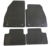 JVL 1315R Fully Tailored Rubber Car Mat, Set of 4, Black