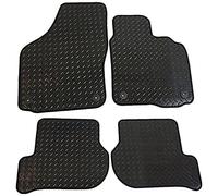 JVL 1352R Fully Tailored Rubber Car Mat, Set of 4, Black