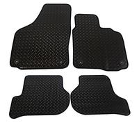 JVL 1366R Fully Tailored Rubber Car Mat, Set of 4, Black