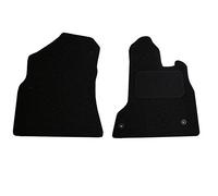 JVL 1400 Citroen Berlingo MK2 2008+ Fully Tailored 2 Pieces Van Mat Set with 2 Clips - Black