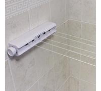 JVL 18 Metre 5 Line Wall Mounted Indoor/Outdoor Retractable Clothes Hanging Washing Airer Line