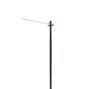 JVL 2.4M Clothes Post + 30m Washing Line in Black | Size: 1 Pack JVL Black 1 Pack