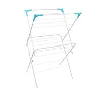 JVL 2 Tier Clothes Drying Airer, White, Cast Iron