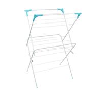 JVL 2 Tier Clothes Drying Airer, White, Cast Iron