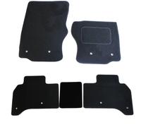 JVL 2013+ Fully Tailored 5 Piece Car Mat Set with 8 Clip Rings - Black
