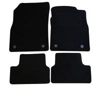 JVL 2018 Fully Tailored Car Mat Set with 4 Clips - 4 Pieces, Black