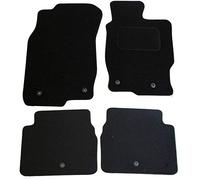 JVL 2317 Fully Tailored 4-Piece Car Mat Set with 6 Clips - Black