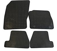 JVL 2329R Focus MK3 2011-Present Fully Tailored Rubber Car Mat Set with 2-Clips, 4 Pieces, Black
