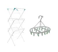 JVL 3 Tier Airer with Oval Sock Dryer