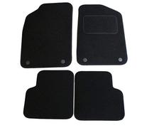 JVL 3027 Fully Tailored 4 Piece Car Mat Set with 4 Clips, Black