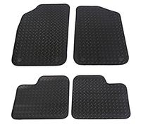JVL 3027R Fully Tailored Rubber Car Mat with Clips, Set of 4
