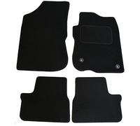 JVL 3216 Peugeot 2008 2013+ Fully Tailored 4 Piece Black Car Mat Set with 2 Clips
