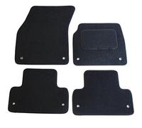 JVL 3385 Range Rover Evoque 2014+ Fully Tailored 4 Piece Car Mat Set with 8 Ring Clips, Black