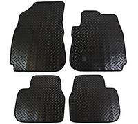 JVL 3450R Citroen C4 Cactus 2014+ Fully Tailored 4-Piece Rubber Car Mat Set with 2 Clips - Black