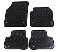 JVL 3489R Land Rover Discovery Sport 2015+ Fully Tailored 4 Piece Rubber Car Mat Set with 8 Ring Clips, Black