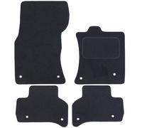JVL 3571 Fully Tailored Car Mats with 8 Ring Clips - Black, 4 Pieces