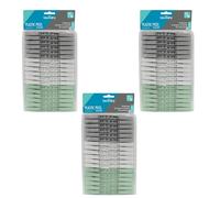 JVL 36 Plastic Clothes Pegs Pack of 3 (108 Total) - Assorted Colours JVL Multicolor