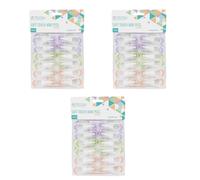 JVL 36 Soft Touch Mini Clothes Pegs - Assorted Colours JVL Multicolor
