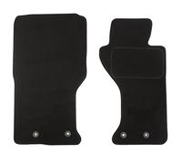 JVL 3614 Fully Tailored 2 Piece Car Mat Set with 4 Clips, Black