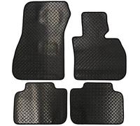 JVL 3658R Fully Tailored Rubber Car Mats, Black, Set of 4