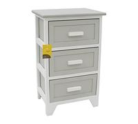 JVL Abingdon 3 Drawer Willow Storage Unit