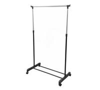 Jvl Adjustable Garment Rack Clothing Rail With Wheels