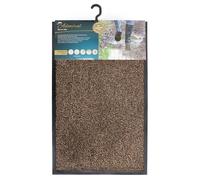 JVL Admiral Barrier Door Mat, Cotton, Brown, 50 x 80 cm