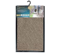 JVL Admiral Barrier Door Mat, Microfibre, Stone, 50 x 80cm, One size, 01-640ST