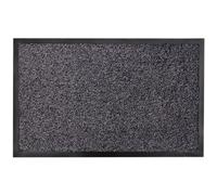 Jvl Admiral Barrier Doormat, Microfibre, 50X80Cm, Charcoal, Set Of 2