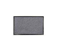 JVL Admiral Machine Washable Micorfibre Barrier Doormat 50x80cm Grey | Size: 50 cm x 80 cm JVL Grey 50 cm x 80 cm