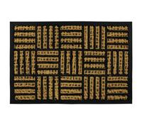 Jvl Alba Woven Tuffscrape Doormat, 40X60Cm, Squares