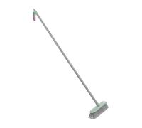 JVL Angled Sweeping Brush With Soft Bristles - Floor Broom with Angled Head for Hard Floors - Indoor & Outdoor Use - Grey