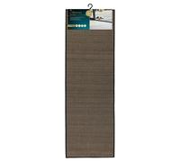 JVL Antarra Machine Washable Entrance Runner Doormat, 50x150cm - Black/Brown