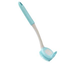 Jvl Anti-Bac Rubber Dish Brush With Extra Bristles