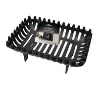 JVL Arden Cast Iron 16" Fireside Accessory Log Coal Grate, Cast-Iron, Black, 37 x 27 x 16 cm