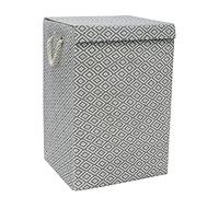 JVL Argyle Rectangular Foldable Paper Lidded Storage