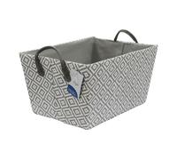 JVL Argyle Rectangular Paper Storage Basket in Grey JVL Grey