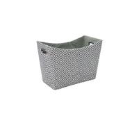 JVL Argyle Rectangular Paper Tapered Storage Basket in Grey JVL Grey