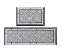 Jvl Avanti Doormat And Runner Set, Grey