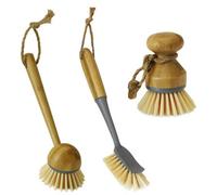 Jvl Bamboo Dish Brush Washing Up Bundle