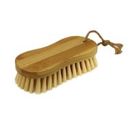 Jvl Bamboo Durable Hand Scrubbing Cleaning Brush With Hemp Loop