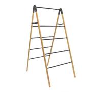 Jvl Bamboo Extendable 4 Tier Clothes Ladder, Brown