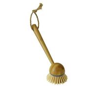 Jvl Bamboo Retro Round Long Handled Washing Up Dish Brush