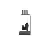 JVL Belmont 3 Piece Companion Set + Stand in Black JVL Black
